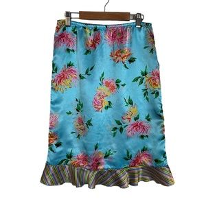 VINTAGE Mary-Kate and Ashley Floral Midi Skirt